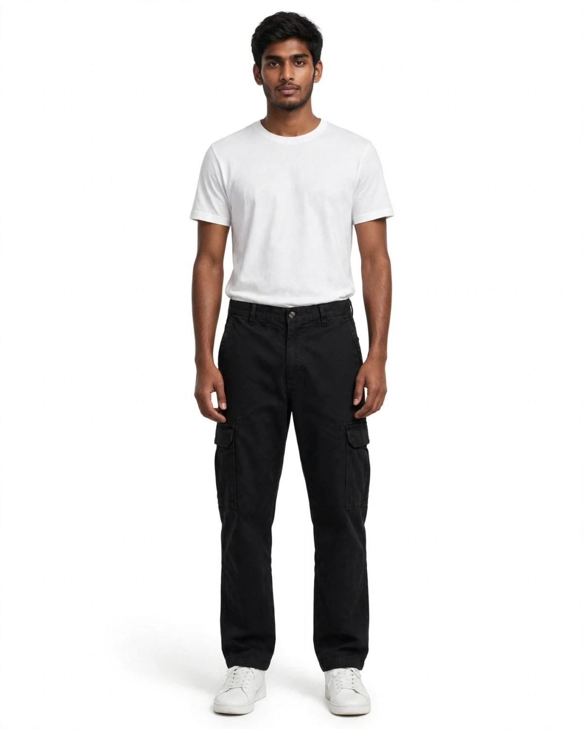 Teal Utility Cargo Pants