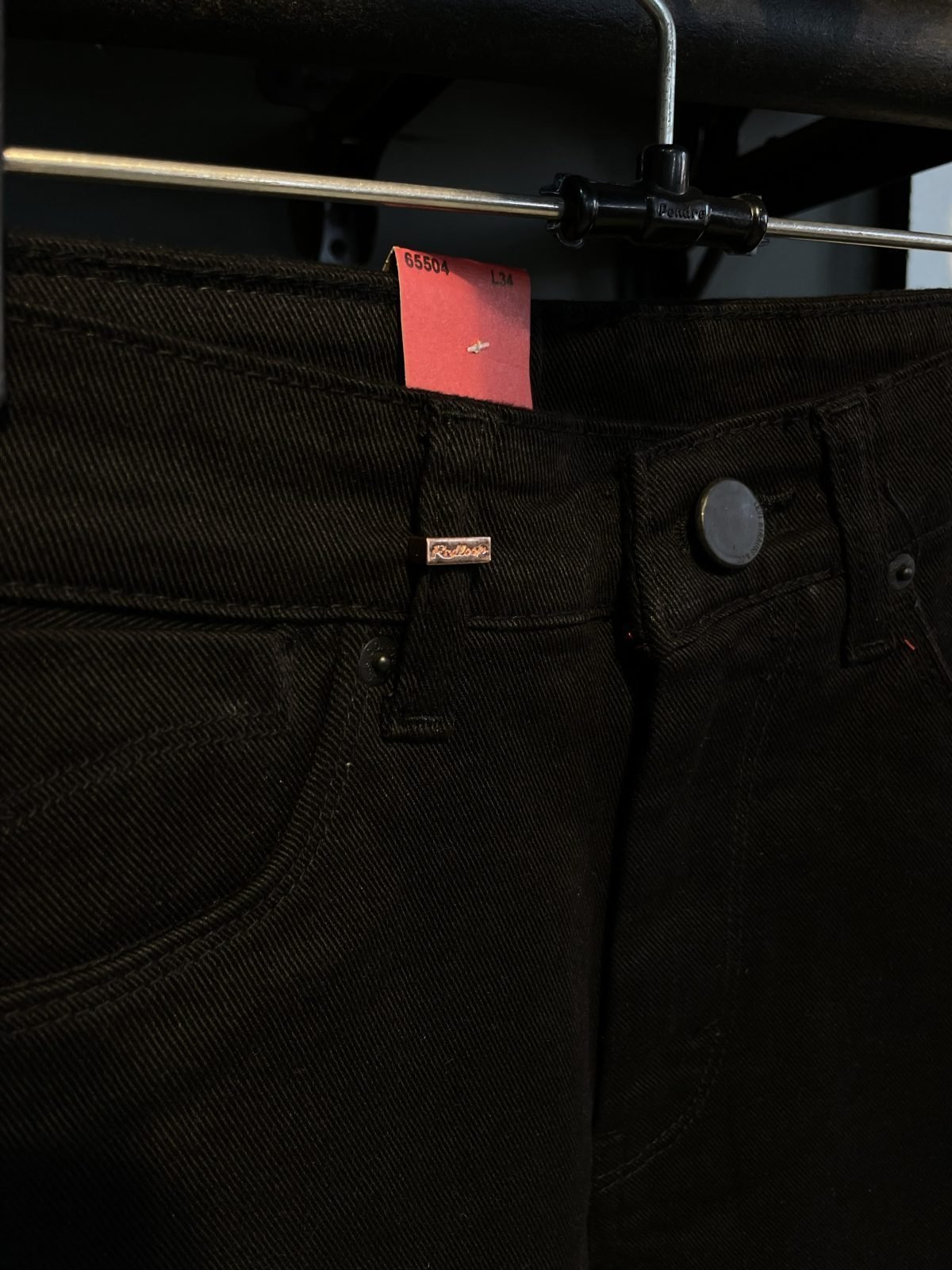 Black Regular Fit Denim Jeans