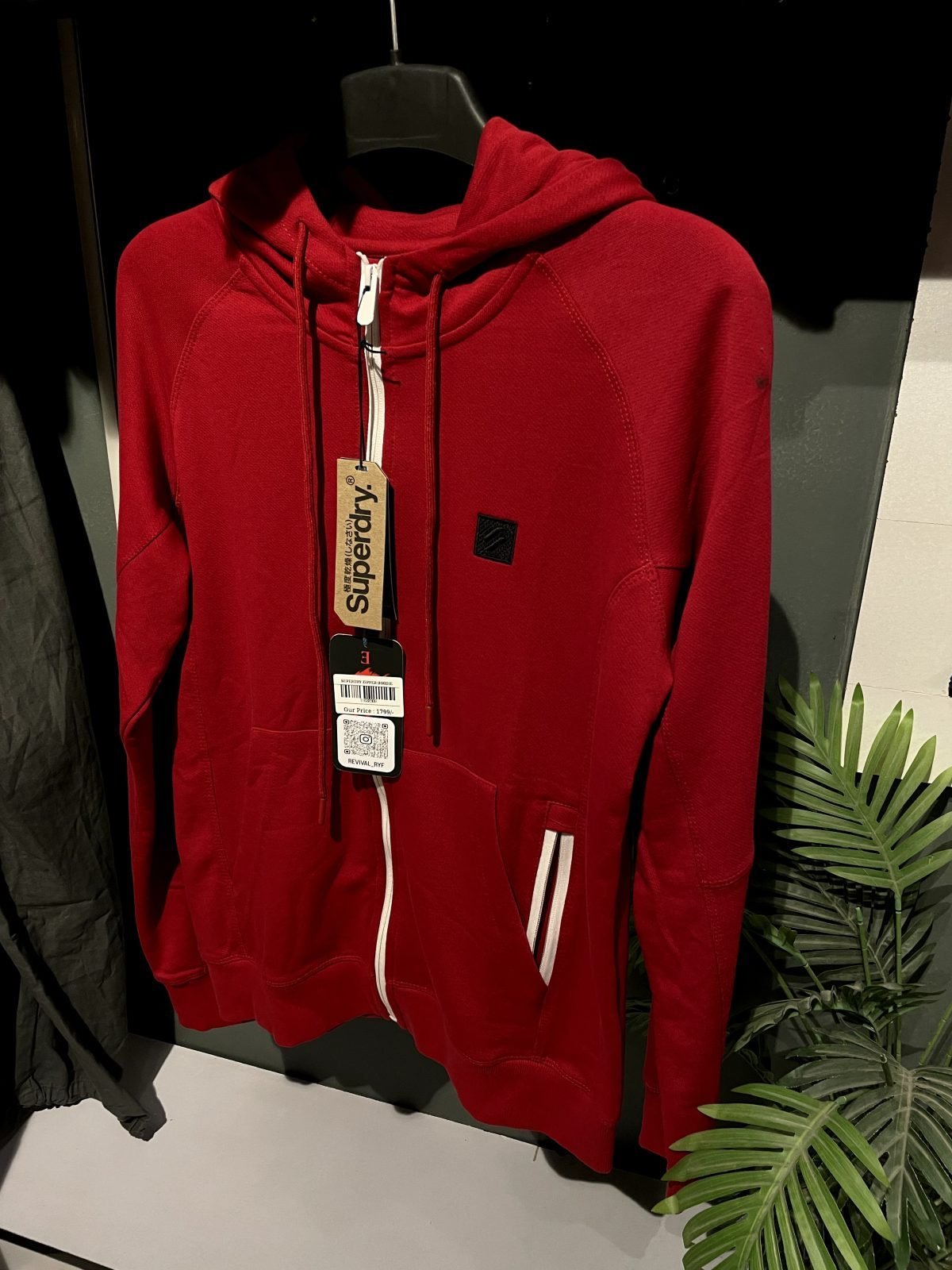 Light Terry Cotton Zipper Hoodie