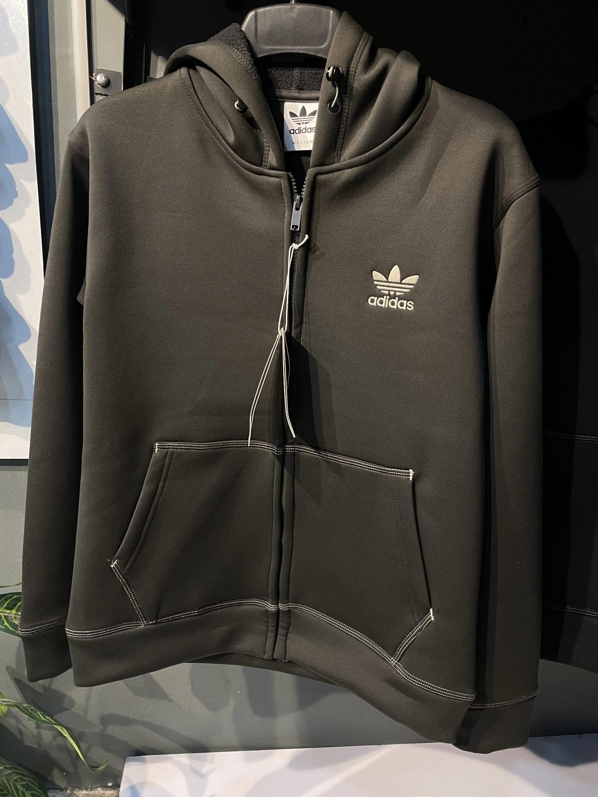 White seam hoodie